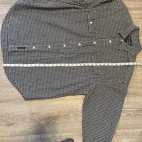 Abercrombie & Fitch Vintage Mens Casual Long sleeve Button Down Shirt Blue Large - Picture 8 of 8